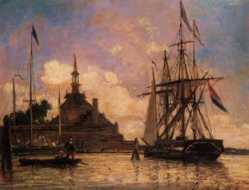 Johan Barthold Jongkind : The Port of Rotterdam